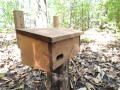 Budka lęgowa dla jerzyka typ J brązowa